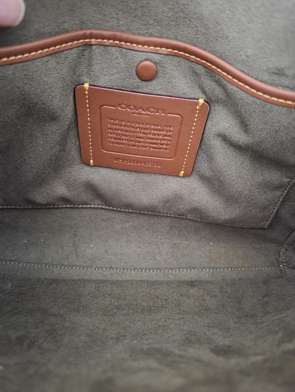 Coach Brooke Carryall 28 EUC Army Green - Picture 6 of 6